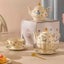 Luxury Gift Box Cup And Pot Girl And Rabbit Ceramic Teapot Coffee Cup Dish Set Carousel 3