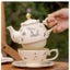 Luxury Gift Box Cup And Pot Girl And Rabbit Ceramic Teapot Coffee Cup Dish Set Carousel 6