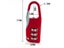 3-Digit Travel Lock Mini Dial Digit Number Code Password Combination Padlock Carousel 3