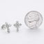 925 Sterling Silver Moissanite Arrow Cross Earrings Trend Fashion Hip-Hop Eur... Carousel 5