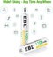 EBL 4 Pack Rechargeable AAA Batteries 1100mAh 1.2V Ni-MH Triple A Battery NiMH Carousel 5