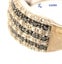 Sterling Silver, Diamond And Black Diamond Cluster Dress Ring Carousel 2