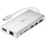 Goobay 49850 USB-C Multiport Adapter - Silver HDMI + 2x USB3.0 + CR + C + RJ45 + Carousel 2