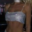 Diamante Crop Top - Super Sparkly Crystals, Club Wear, Fun, Sexy, Naughty Carousel 1