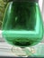 Spectacular Racing Car Green RETRO Art Glass Brandy Balloon VASE Carousel 2
