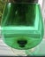 Spectacular Racing Car Green RETRO Art Glass Brandy Balloon VASE Carousel 4