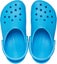 Crocs Kids Classic Clog Sandals Breathable Slippers Shoes in Venetian Blue Carousel 5