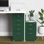 Gorilla Office - Mobile Metal 5 Drawer Cabinet - Pine Green Carousel 3