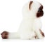 soft Stuffed Plush Toy Simulation Siamese Cat Plush Toy Blue Sequins Eyes Cat Carousel 3