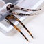 2-Pack French Style U Shaped Hair Pin Fork Sticks - Cellulose Acetate Tortoise Carousel 4