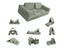 Play couch Green Carousel 5