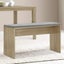 Artiss Dining Bench Upholstery Seat Wooden Chair Oak 90cm Carousel 7