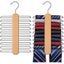 Tie Organizer for Closet 20 Storage Capacity Wooden Necktie Tie Organizer Carousel 1