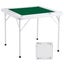 New Mahjong Table 4 Player Folding Card Table & Table Mat Cup Holder Chip Tray Carousel 1