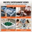 New Mahjong Table 4 Player Folding Card Table & Table Mat Cup Holder Chip Tray Carousel 5