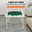 New Mahjong Table 4 Player Folding Card Table & Table Mat Cup Holder Chip Tray Carousel 6