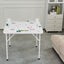 New Mahjong Table 4 Player Folding Card Table & Table Mat Cup Holder Chip Tray Carousel 8