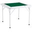 New Mahjong Table 4 Player Folding Card Table & Table Mat Cup Holder Chip Tray Carousel 12