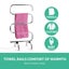 Devanti Electric Heated Towel Rail Rack 5 Bars Freestanding Clothes Dry Warmer Carousel 4