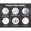 Devanti Electric Heated Towel Rail Rack 6 Bars with Timer Clothes Dry Warmer Carousel 5