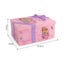 Pink Musical Jewelry Box Plastic Square Cartoon Music Box Storage Case Carousel 4