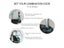 ORIA Padlock Password Locks 4 Digit Waterproof Outdoor Lock For Door Suitcase Carousel 4