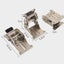 2pcs 0-90-180 Degree -locking Folding Hinge Table Legs Silver Carousel 3