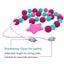Sensory Chew Necklaces For Girls, Silicone Teething Necklace Beads Carousel 3