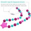 Sensory Chew Necklaces For Girls, Silicone Teething Necklace Beads Carousel 5