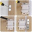 Cabinet Door Catch Push Open Cupboard Magnetic Pressure Touch Latch4pcs-white Carousel 1