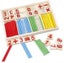Counting Stick Calculation Math Educational Toy, Wooden Number Cards And Countin Carousel 2