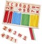 Counting Stick Calculation Math Educational Toy, Wooden Number Cards And Countin Carousel 4