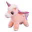 1pc Lovely Plush Unicorn Doll Decor Cartoon Girl Sleep Long Throw Pillow 28cm Carousel 1