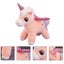 1pc Lovely Plush Unicorn Doll Decor Cartoon Girl Sleep Long Throw Pillow 28cm Carousel 2