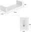 Plastic Wall Mount Bathroom Shelves, No Drilling Self Adhesive Wall Storage Rack Carousel 2