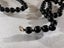 Length of Vintage 1930s Jet Black Glass Beads Carousel 6