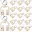 30pcs Replacement Curtain Track Rollers Flexible Curtain Mute Gliders Curtain Carousel 1