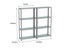 4 Tier Storage Rack Shelves 1.37m Galv Steel Shelf Workshop Shelving - Pack of 2 Carousel 7