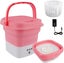 Mini Portable Washing Machine Foldable Small Laundry Machine with Drain Basket Carousel 6