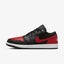 Nike Air Jordan 1 Low AJ1 Bred Men Casual Lifestyle Shoes Sneakers 553558-067 Carousel 2