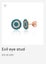 New Sinz Evil Eye Stud Earrings Sterling Silver Carousel 1