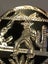 Large VINTAGE Mexican Sterling Silver & Onyx Pendant Brooch (4.6cm Diameter) Carousel 8