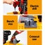 Keezi Kids Pretend Workbench DIY Tools 54 Piece Children Role Play Toys Black Carousel 4