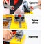 Keezi Kids Pretend Workbench DIY Tools 54 Piece Children Role Play Toys Black Carousel 5