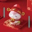 Ceramic Wealth Attracting Snake Shaped Coin Savings Money Piggy Bank Pot Carousel 3