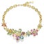 Swarovski Idyllia Flower Necklace w / Gold Tone Plate Multicoloured Carousel 1