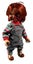 Child's Play 3 - Chucky Pizza Face 15" Talking Figure Carousel 1