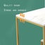 Marble Style Side Table Coffee Table (White) Carousel 5