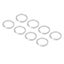 curtain rod rings 24Pcs Curtain Rings ABS Transparent O Shape Shower Curtain Carousel 1