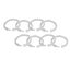 curtain rod rings 24Pcs Curtain Rings ABS Transparent O Shape Shower Curtain Carousel 3